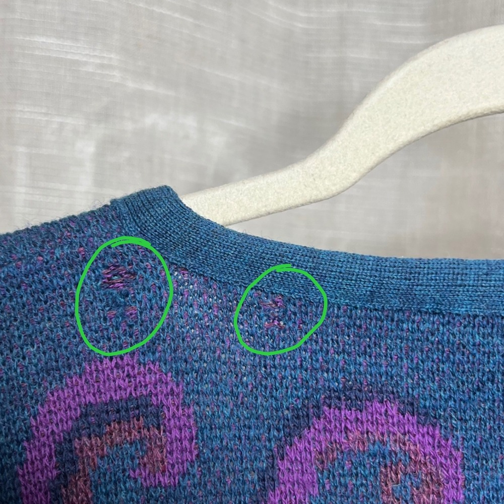 Vintage‎ Pendleton Wool Cardigan Sweater Paisley Scroll Metal Buttons Large Tall - Picture 9 of 10